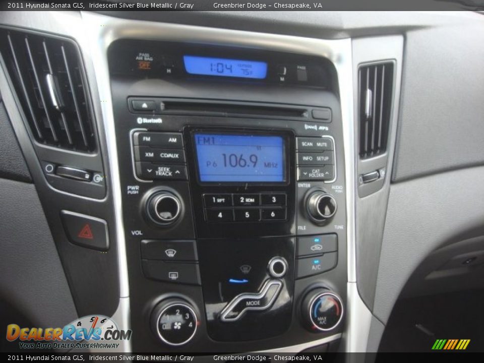 2011 Hyundai Sonata GLS Iridescent Silver Blue Metallic / Gray Photo #16