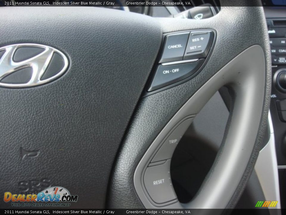 2011 Hyundai Sonata GLS Iridescent Silver Blue Metallic / Gray Photo #19