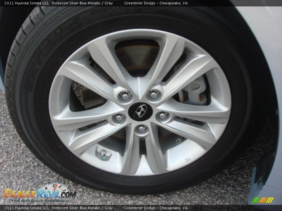 2011 Hyundai Sonata GLS Iridescent Silver Blue Metallic / Gray Photo #21