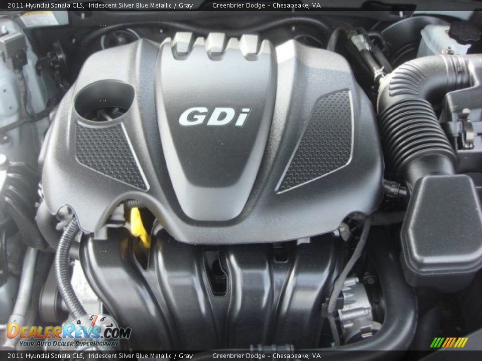 2011 Hyundai Sonata GLS Iridescent Silver Blue Metallic / Gray Photo #23