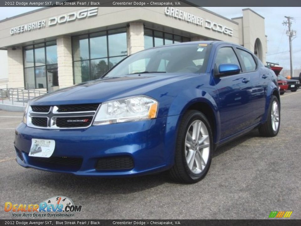 2012 Dodge Avenger SXT Blue Streak Pearl / Black Photo #1