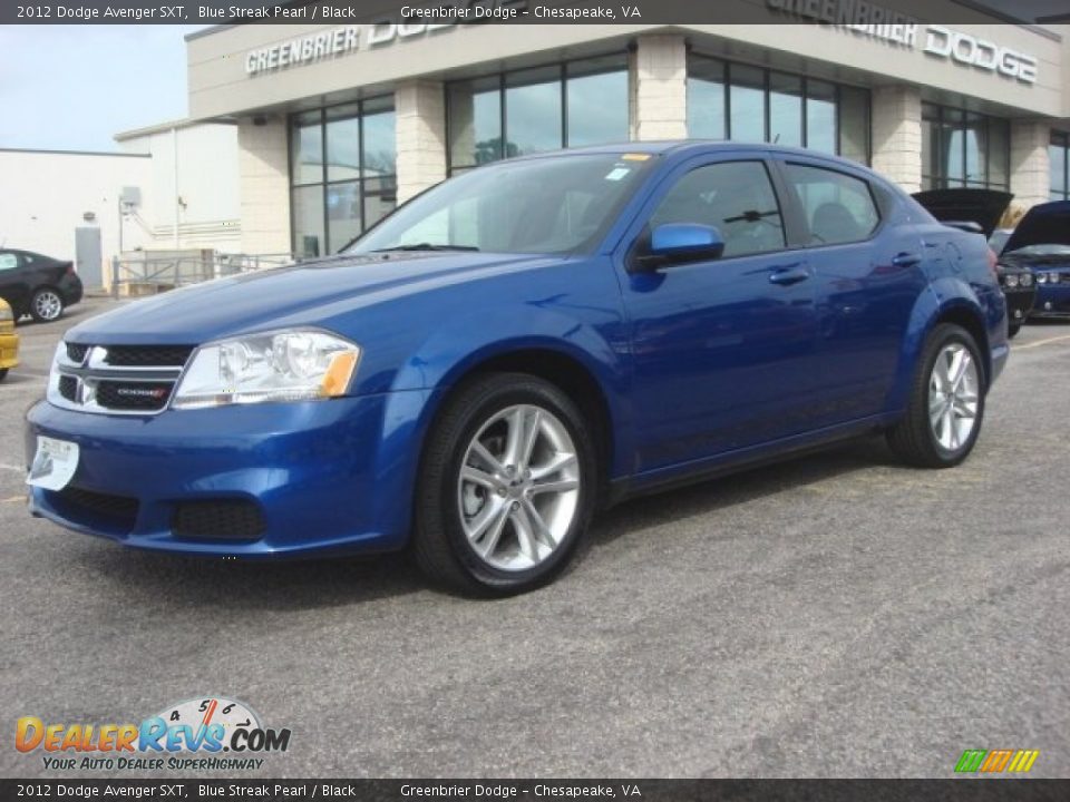 2012 Dodge Avenger SXT Blue Streak Pearl / Black Photo #2