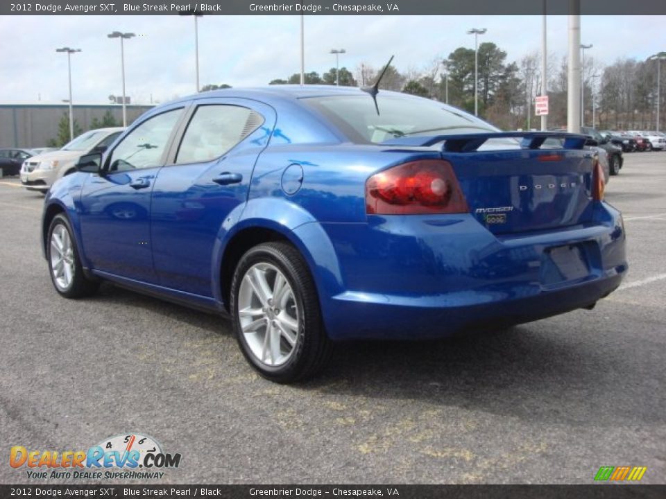 2012 Dodge Avenger SXT Blue Streak Pearl / Black Photo #4