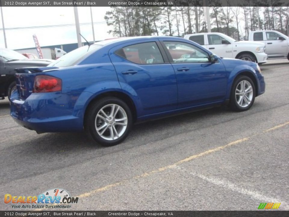 2012 Dodge Avenger SXT Blue Streak Pearl / Black Photo #5