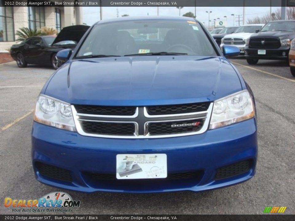 2012 Dodge Avenger SXT Blue Streak Pearl / Black Photo #8