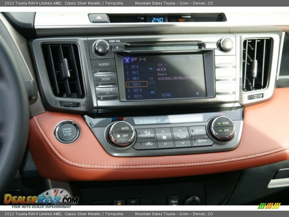 2013 Toyota RAV4 Limited AWD Classic Silver Metallic / Terracotta Photo #6