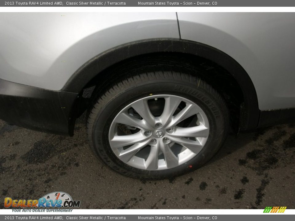2013 Toyota RAV4 Limited AWD Classic Silver Metallic / Terracotta Photo #9
