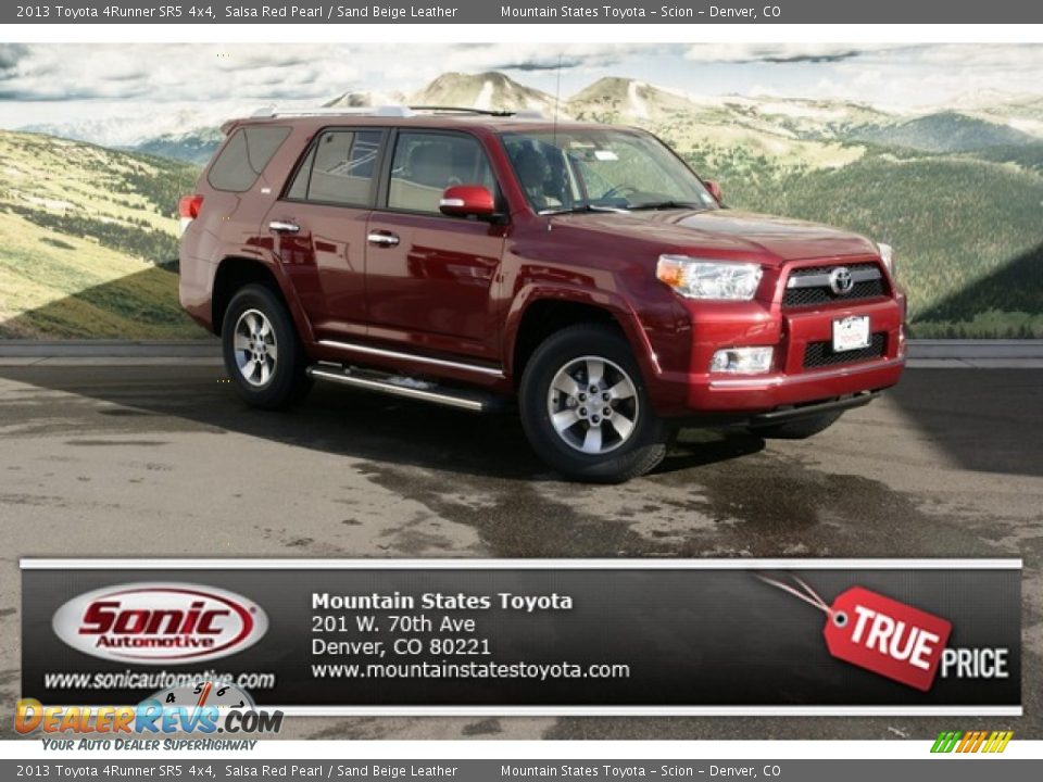 2013 Toyota 4Runner SR5 4x4 Salsa Red Pearl / Sand Beige Leather Photo #1