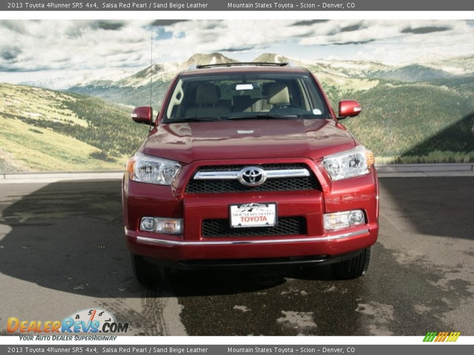 2013 Toyota 4Runner SR5 4x4 Salsa Red Pearl / Sand Beige Leather Photo #3