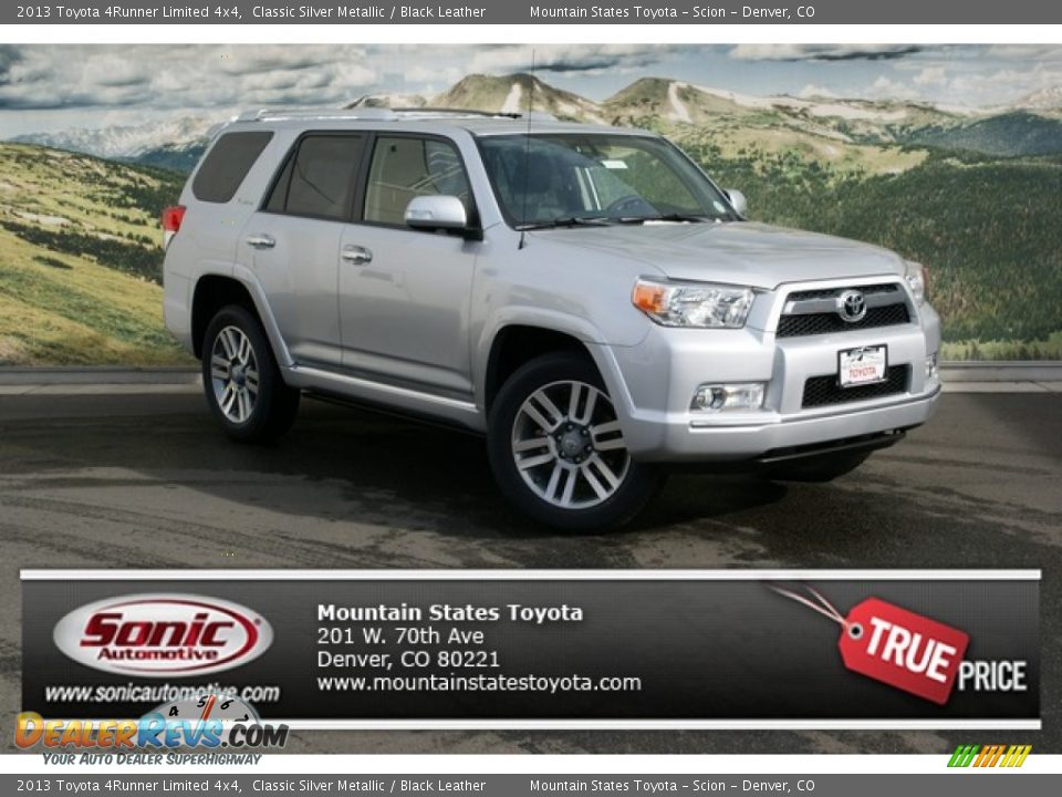 2013 Toyota 4Runner Limited 4x4 Classic Silver Metallic / Black Leather Photo #1