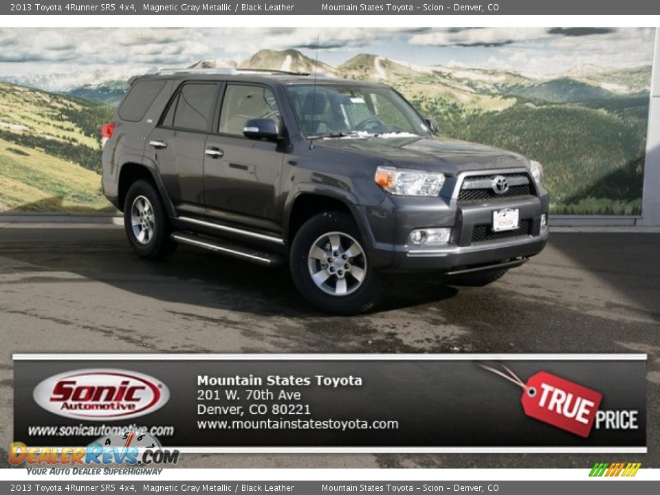 2013 Toyota 4Runner SR5 4x4 Magnetic Gray Metallic / Black Leather Photo #1
