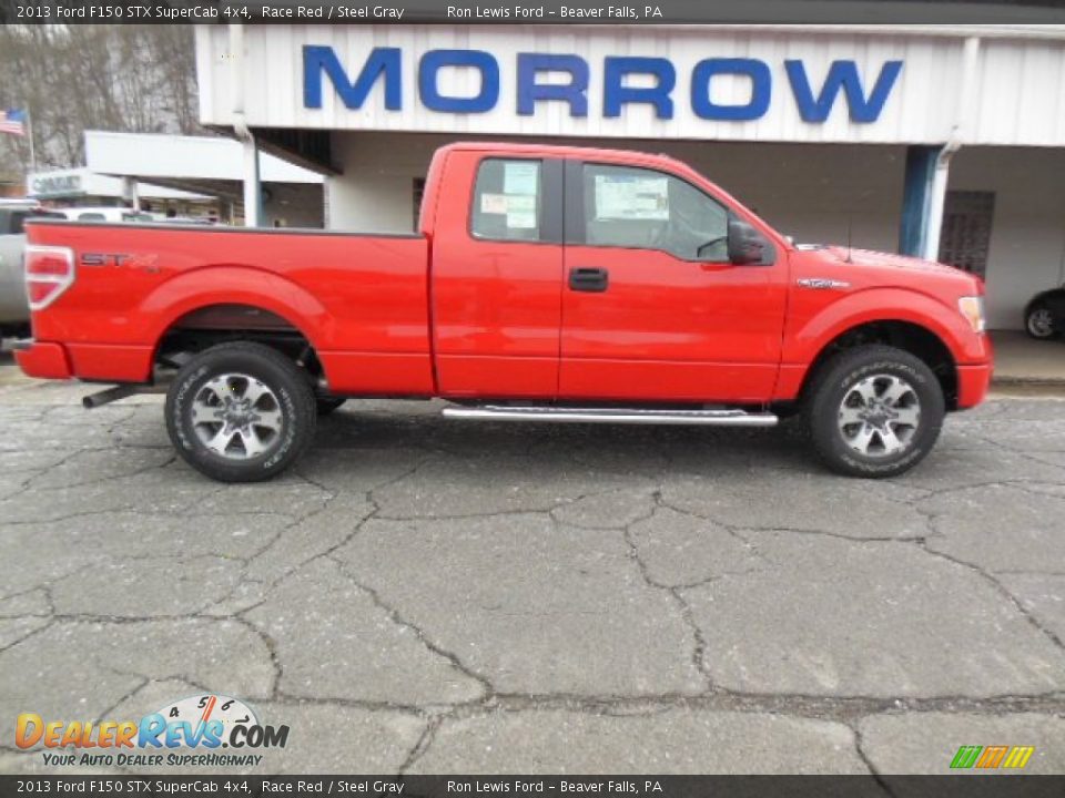 2013 Ford F150 STX SuperCab 4x4 Race Red / Steel Gray Photo #1