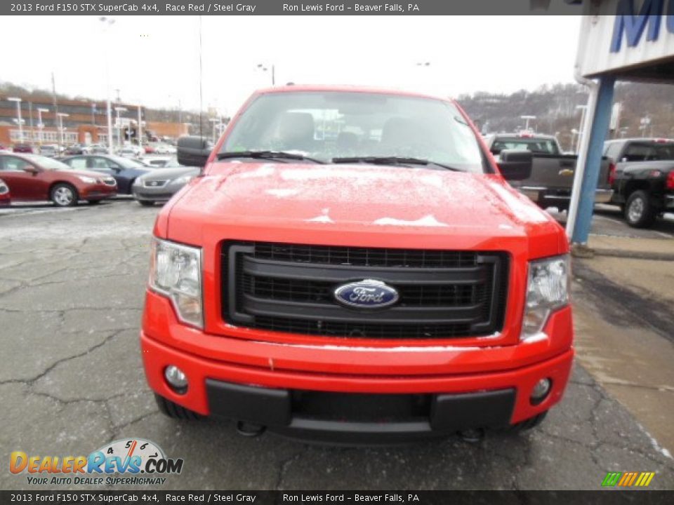 2013 Ford F150 STX SuperCab 4x4 Race Red / Steel Gray Photo #3