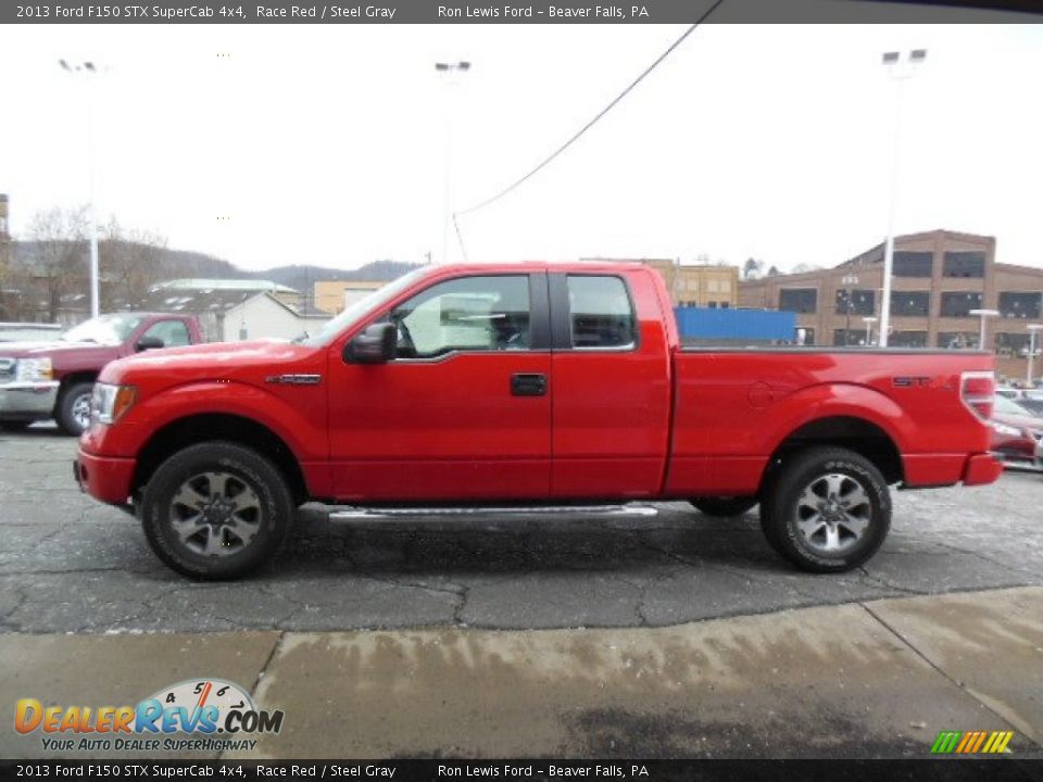 2013 Ford F150 STX SuperCab 4x4 Race Red / Steel Gray Photo #5