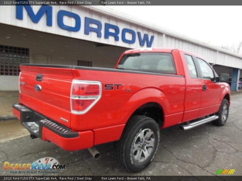 2013 Ford F150 STX SuperCab 4x4 Race Red / Steel Gray Photo #8