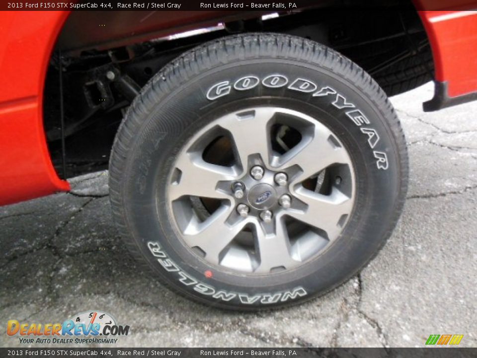 2013 Ford F150 STX SuperCab 4x4 Race Red / Steel Gray Photo #9