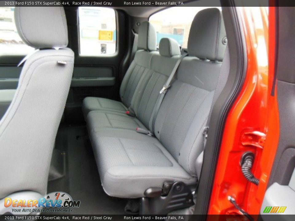 2013 Ford F150 STX SuperCab 4x4 Race Red / Steel Gray Photo #13