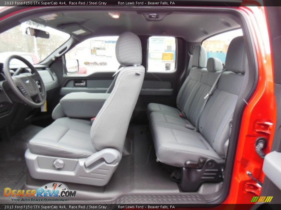 2013 Ford F150 STX SuperCab 4x4 Race Red / Steel Gray Photo #14