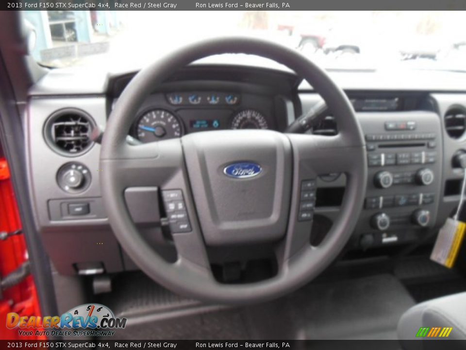 2013 Ford F150 STX SuperCab 4x4 Race Red / Steel Gray Photo #18