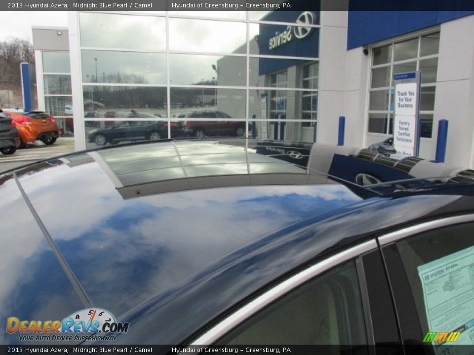 2013 Hyundai Azera Midnight Blue Pearl / Camel Photo #3