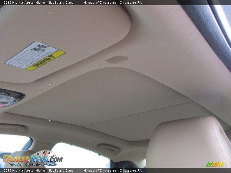 2013 Hyundai Azera Midnight Blue Pearl / Camel Photo #8