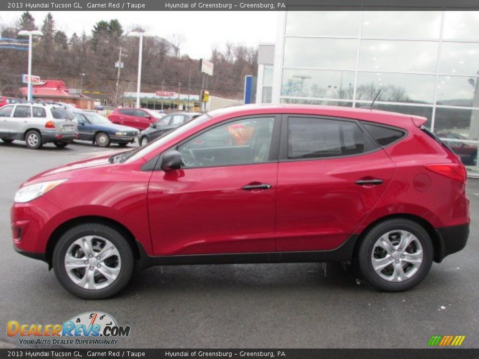 Garnet Red 2013 Hyundai Tucson GL Photo #2
