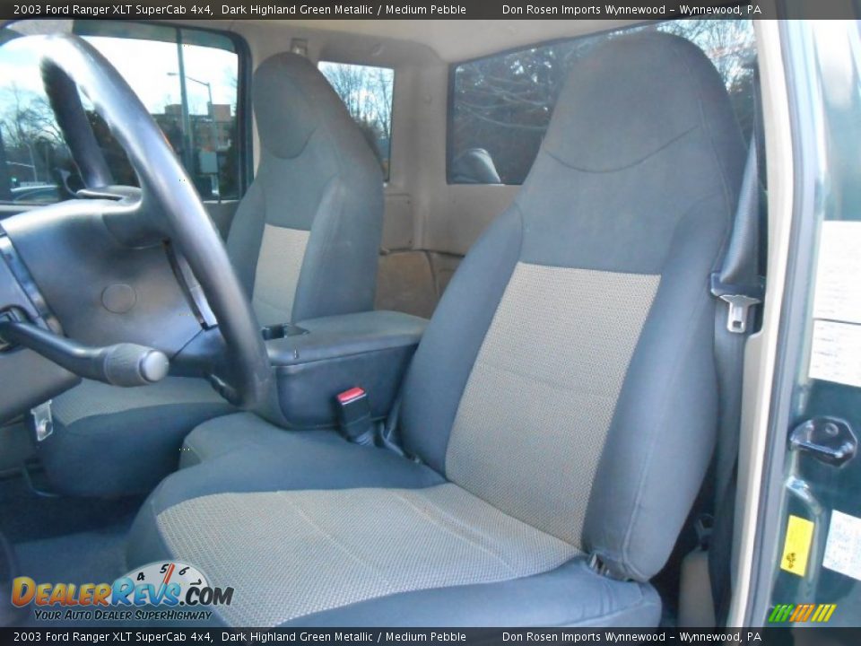 Front Seat of 2003 Ford Ranger XLT SuperCab 4x4 Photo #11
