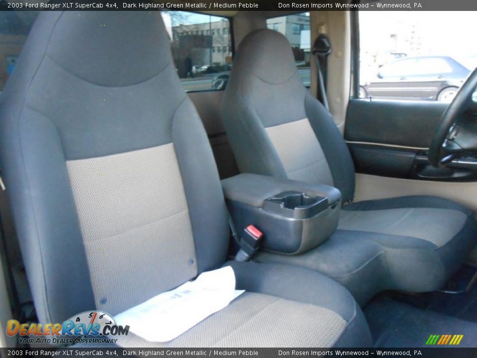 2003 Ford Ranger XLT SuperCab 4x4 Dark Highland Green Metallic / Medium Pebble Photo #14