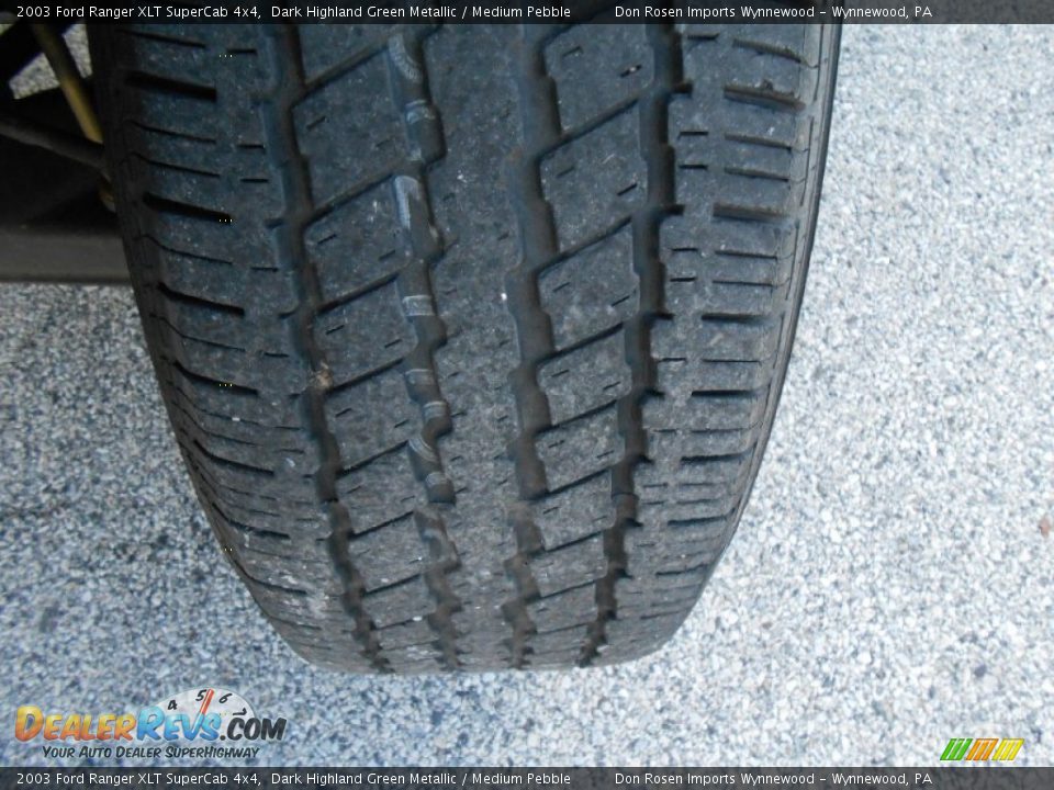 2003 Ford Ranger XLT SuperCab 4x4 Dark Highland Green Metallic / Medium Pebble Photo #21