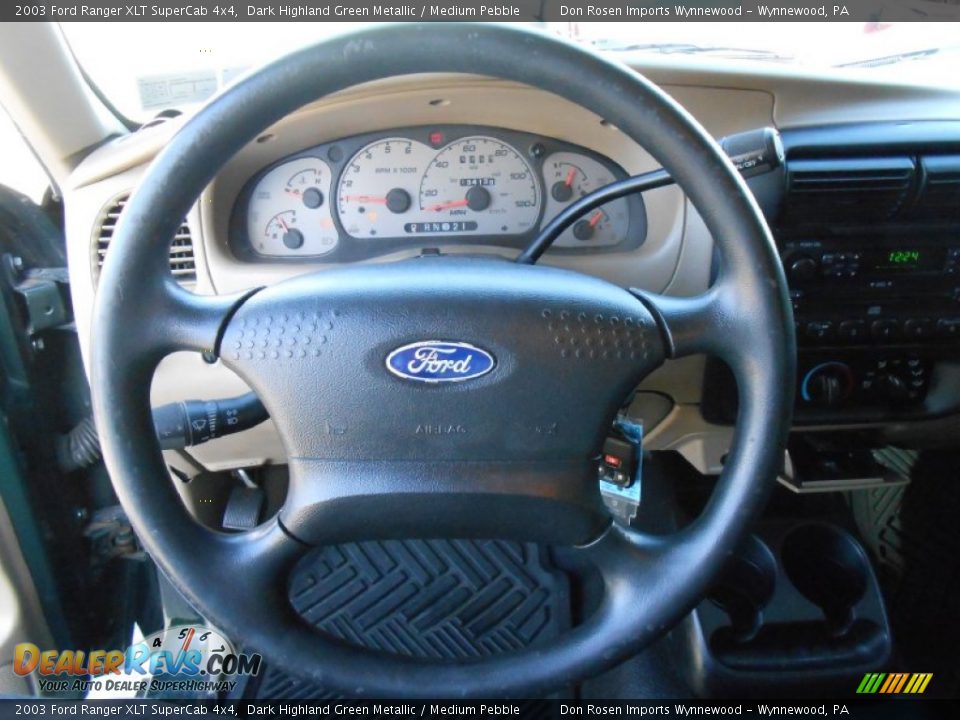 2003 Ford Ranger XLT SuperCab 4x4 Steering Wheel Photo #23