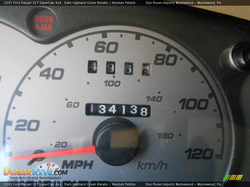 2003 Ford Ranger XLT SuperCab 4x4 Dark Highland Green Metallic / Medium Pebble Photo #25