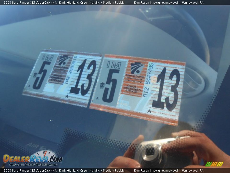 2003 Ford Ranger XLT SuperCab 4x4 Dark Highland Green Metallic / Medium Pebble Photo #27