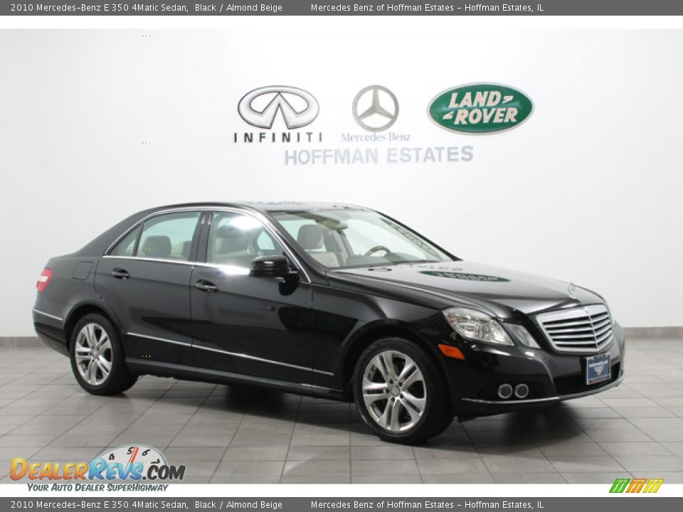2010 Mercedes-Benz E 350 4Matic Sedan Black / Almond Beige Photo #1