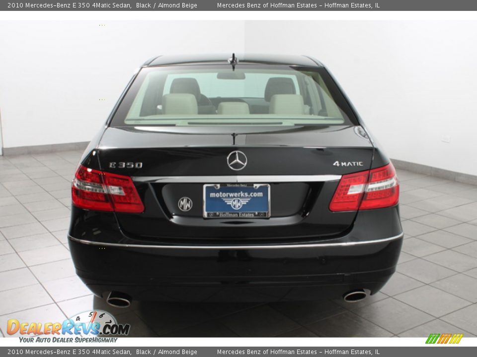 2010 Mercedes-Benz E 350 4Matic Sedan Black / Almond Beige Photo #4
