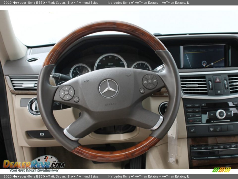 2010 Mercedes-Benz E 350 4Matic Sedan Black / Almond Beige Photo #7