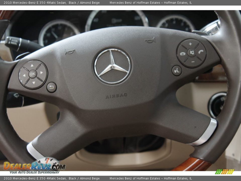 2010 Mercedes-Benz E 350 4Matic Sedan Black / Almond Beige Photo #8
