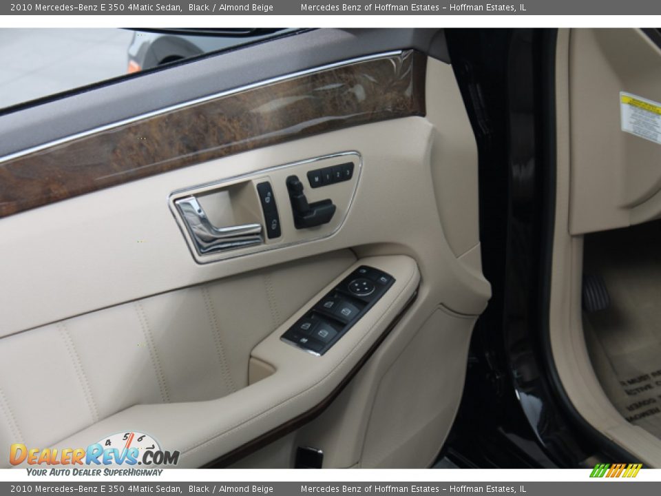2010 Mercedes-Benz E 350 4Matic Sedan Black / Almond Beige Photo #17