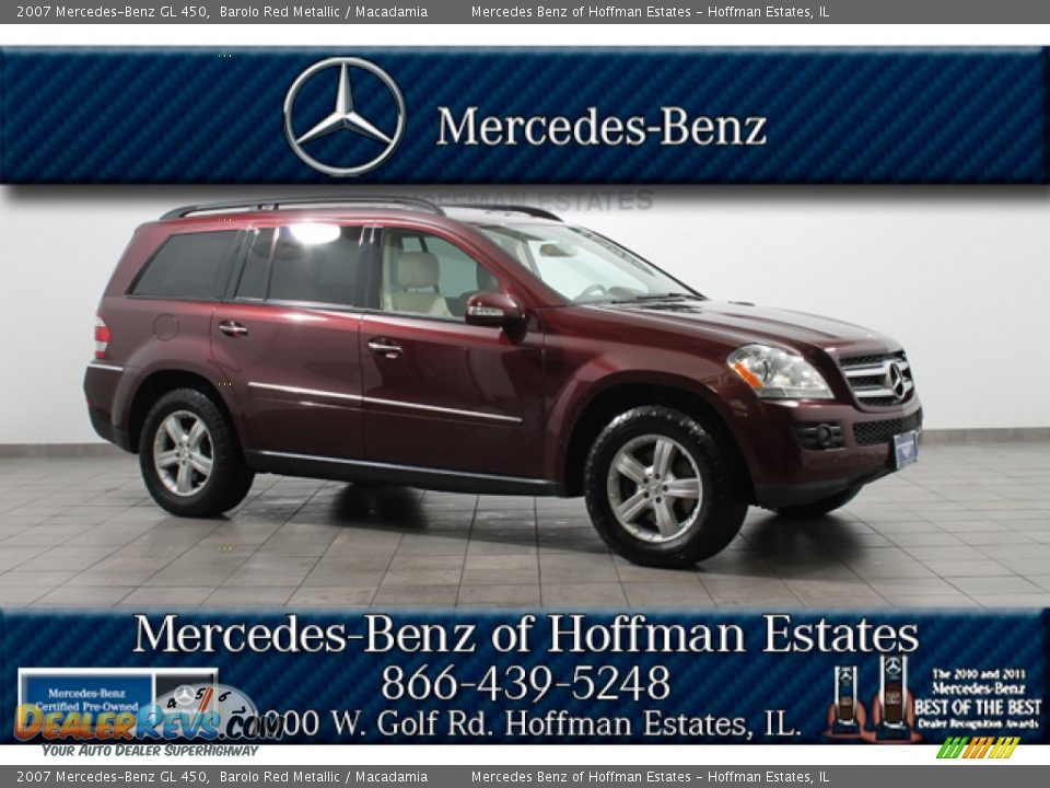 2007 Mercedes-Benz GL 450 Barolo Red Metallic / Macadamia Photo #1