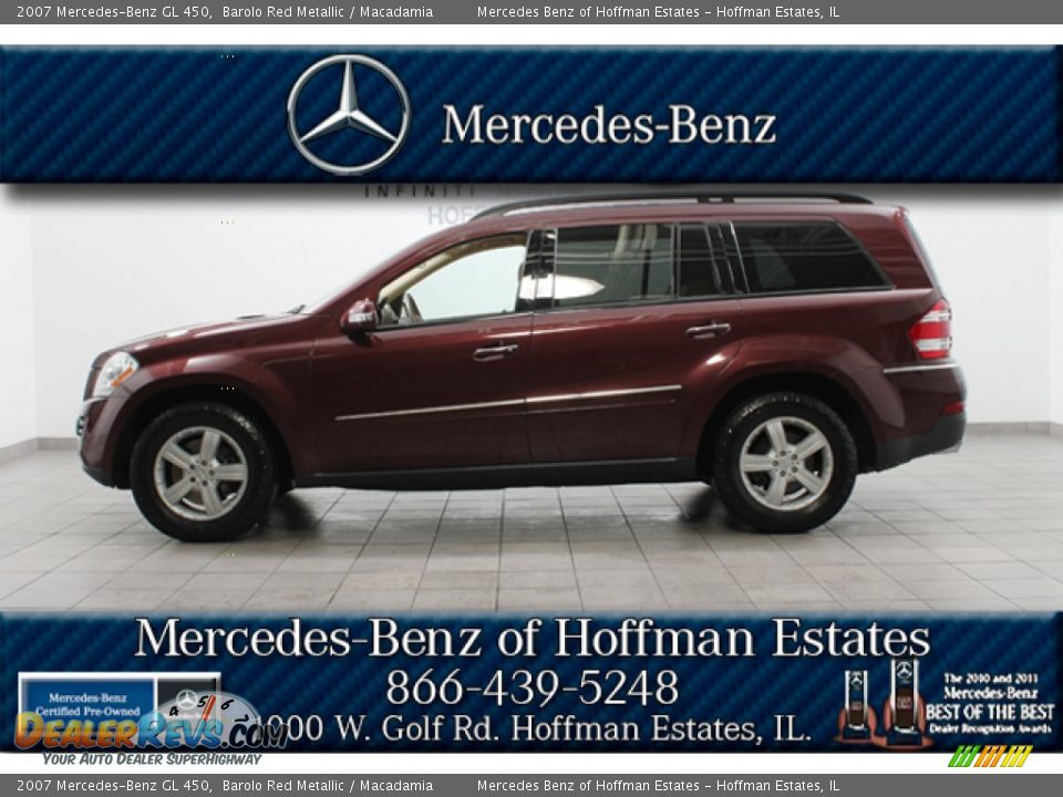 2007 Mercedes-Benz GL 450 Barolo Red Metallic / Macadamia Photo #2