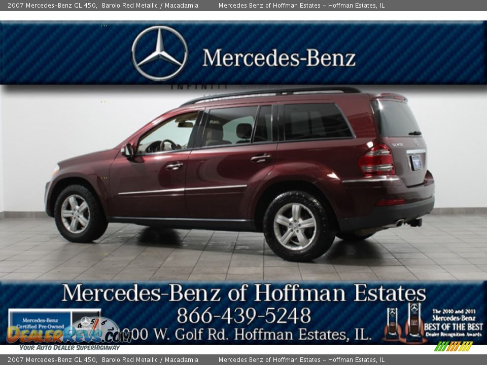 2007 Mercedes-Benz GL 450 Barolo Red Metallic / Macadamia Photo #5