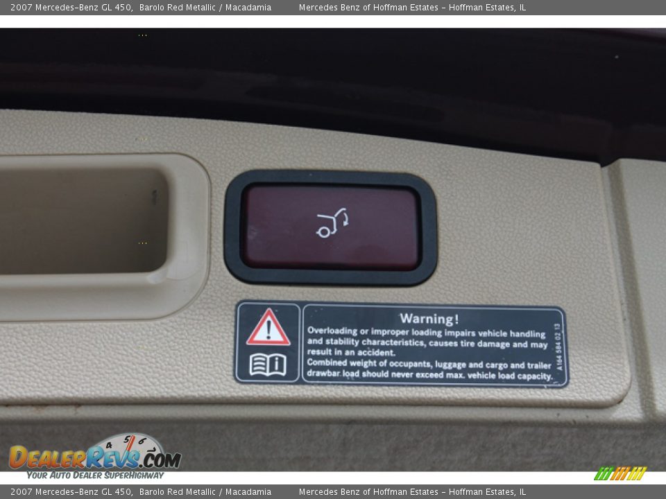2007 Mercedes-Benz GL 450 Barolo Red Metallic / Macadamia Photo #21