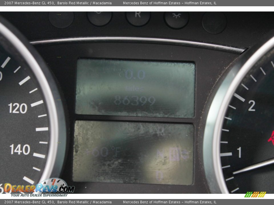 2007 Mercedes-Benz GL 450 Barolo Red Metallic / Macadamia Photo #25