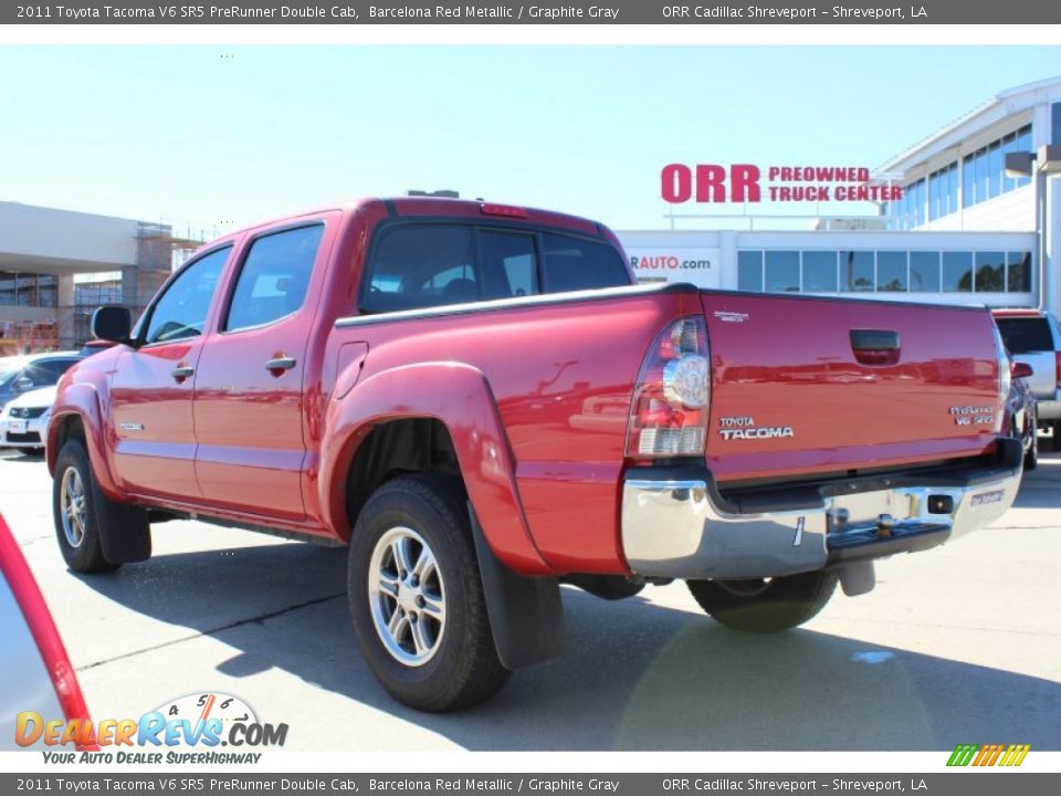 2011 Toyota Tacoma V6 SR5 PreRunner Double Cab Barcelona Red Metallic / Graphite Gray Photo #3