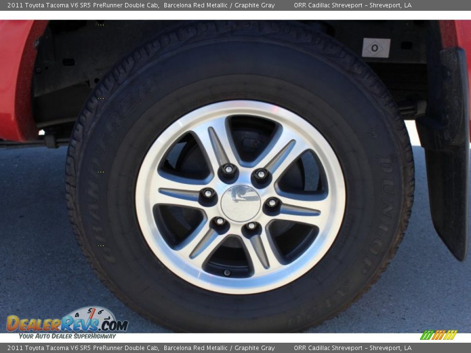 2011 Toyota Tacoma V6 SR5 PreRunner Double Cab Barcelona Red Metallic / Graphite Gray Photo #9