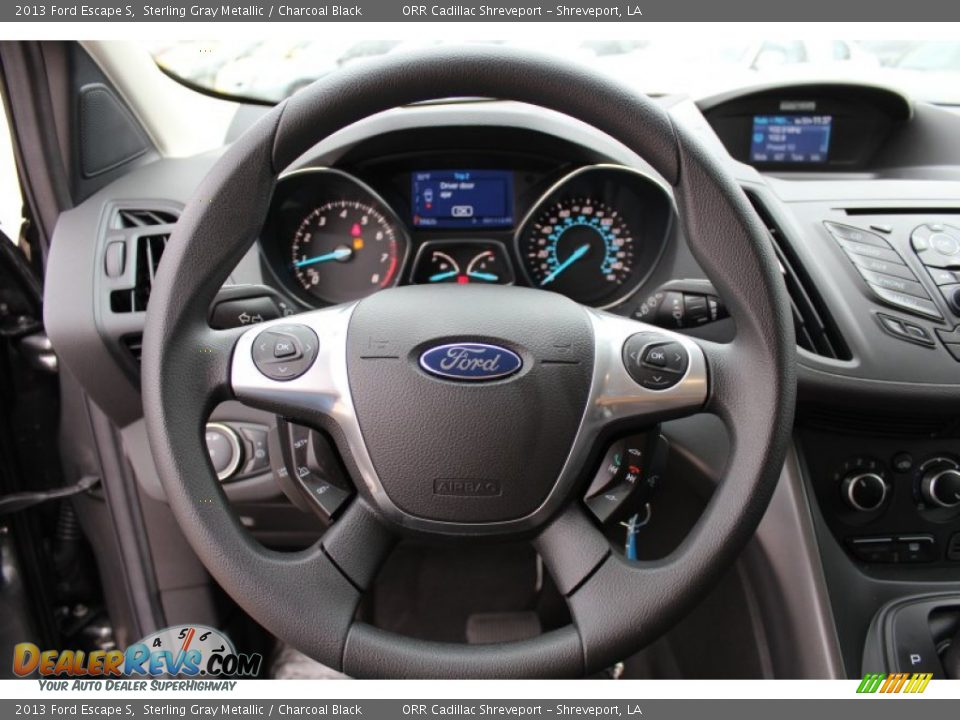 2013 Ford Escape S Sterling Gray Metallic / Charcoal Black Photo #11