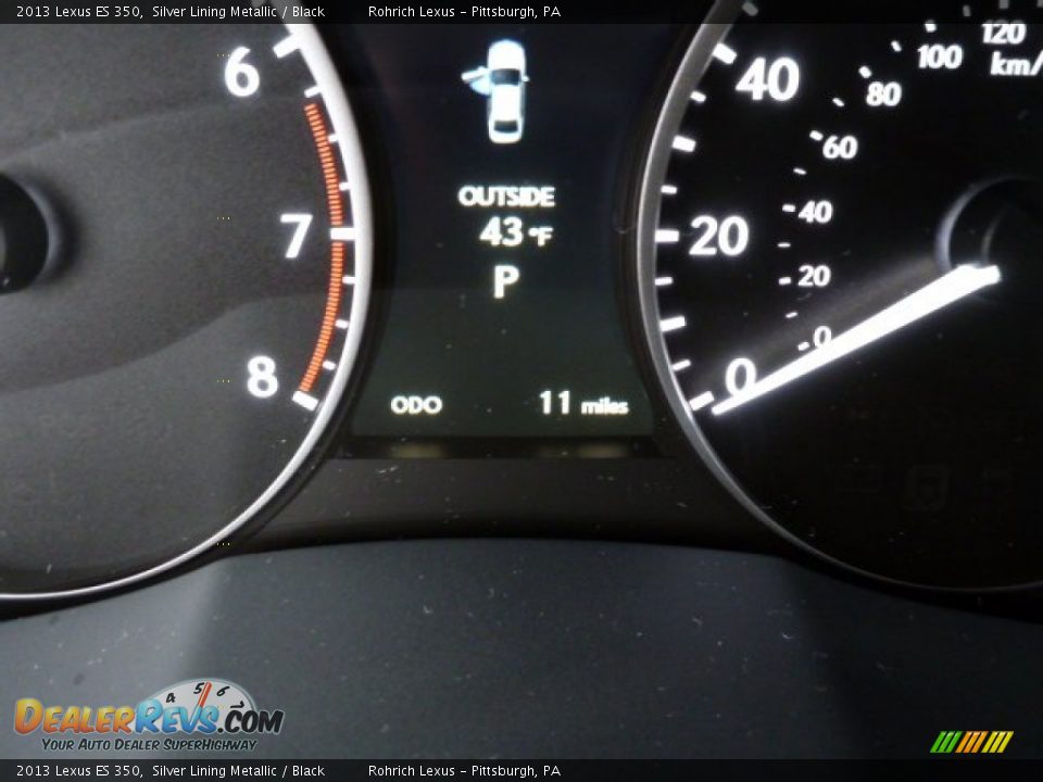 2013 Lexus ES 350 Silver Lining Metallic / Black Photo #19