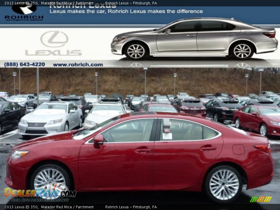 2013 Lexus ES 350 Matador Red Mica / Parchment Photo #1