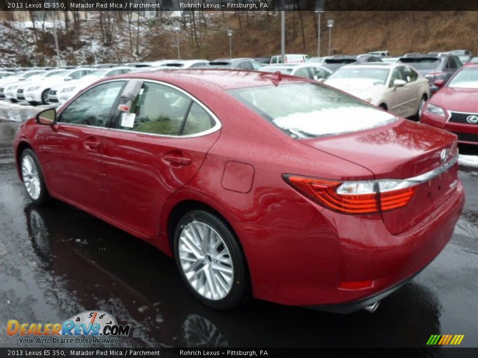 2013 Lexus ES 350 Matador Red Mica / Parchment Photo #2