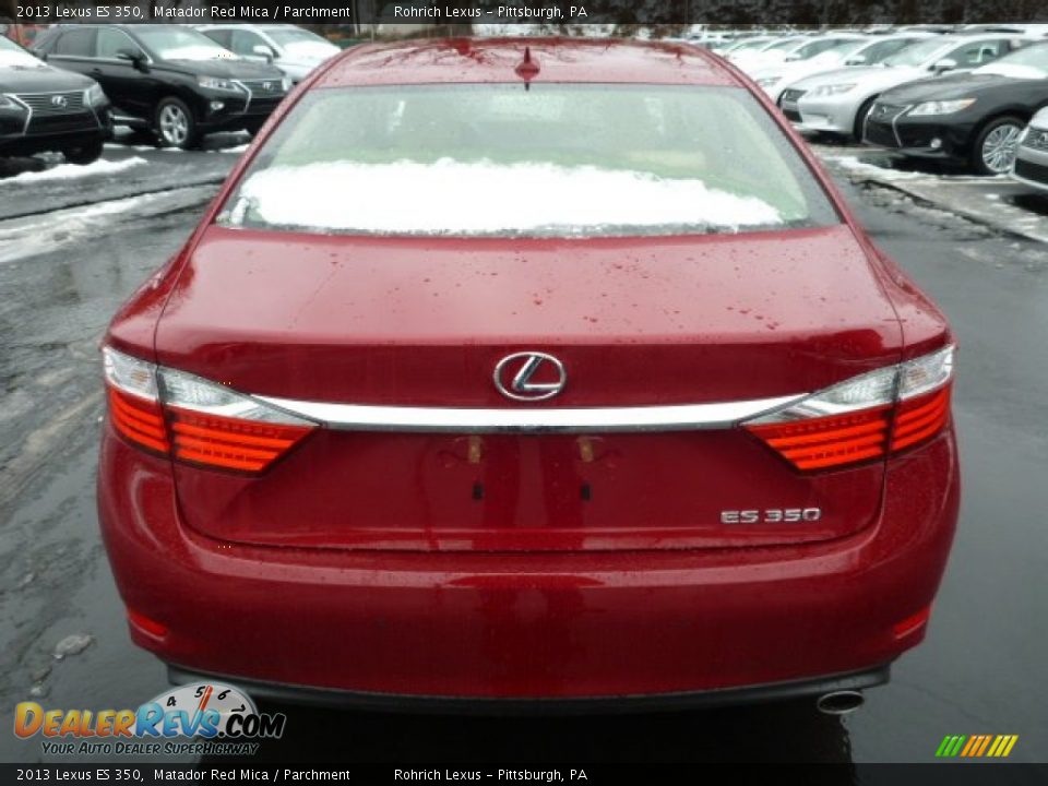 2013 Lexus ES 350 Matador Red Mica / Parchment Photo #3