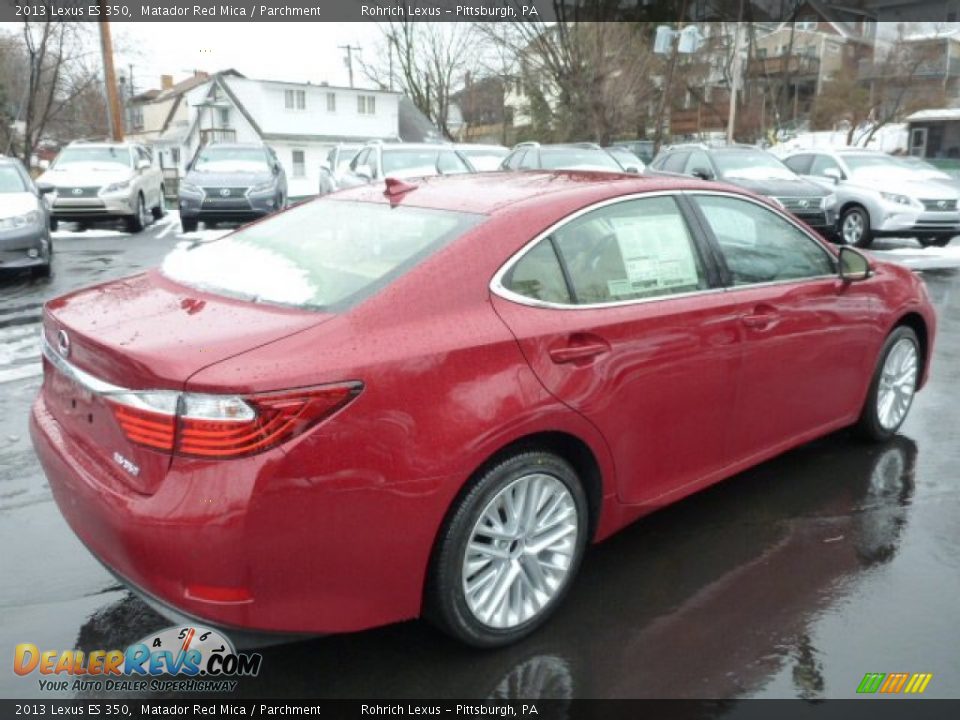 2013 Lexus ES 350 Matador Red Mica / Parchment Photo #4